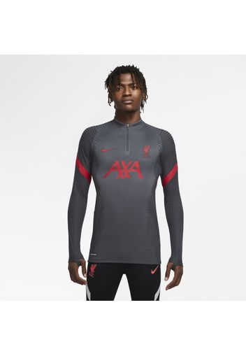 Maglia da calcio per allenamento con zip a 1/4 Liverpool FC VaporKnit Strike - Uomo - Nero