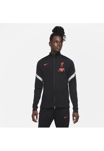 Track jacket da calcio in maglia Liverpool FC Strike - Uomo - Nero