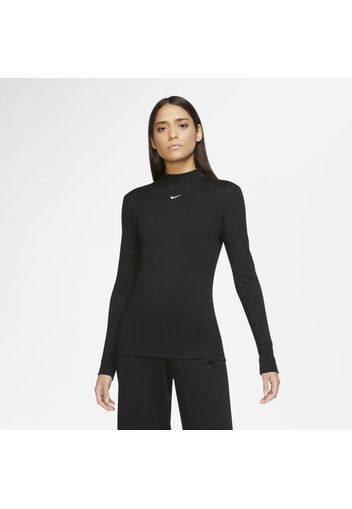 Maglia a manica lunga con collo a lupetto Nike Sportswear - Donna - Nero