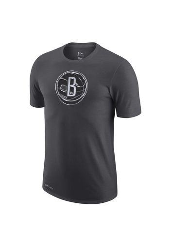 T-shirt con logo Brooklyn Nets Earned Edition Nike Dri-FIT NBA - Uomo - Nero