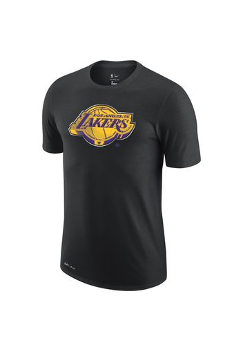 T-shirt con logo Los Angeles Lakers Earned Edition Nike Dri-FIT NBA - Uomo - Nero