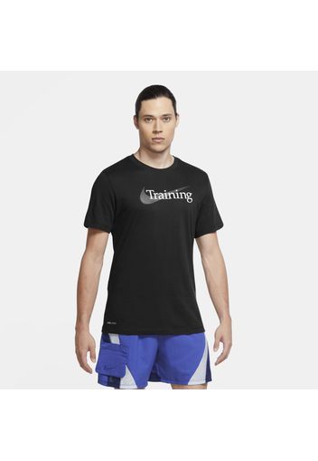 T-shirt da training con Swoosh Nike Dri-FIT - Uomo - Nero