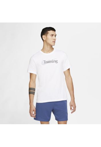 T-shirt da training con Swoosh Nike Dri-FIT - Uomo - Bianco