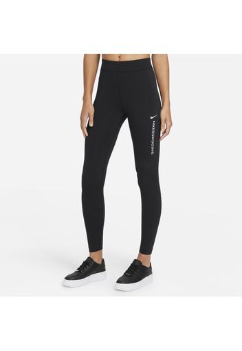 Leggings a vita alta Nike Sportswear Swoosh - Donna - Nero