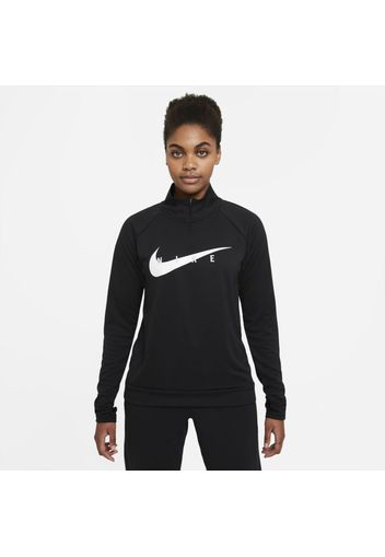 Top da running Nike Swoosh Run - Donna - Nero