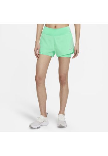 Shorts da running 2-in-1 Nike Eclipse - Donna - Verde