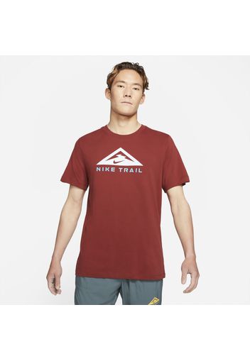 T-shirt da trail running a manica corta Nike Dri-FIT - Rosso