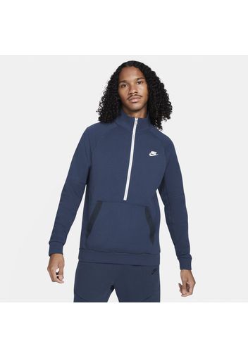 Maglia in fleece moderna con zip a metà lunghezza Nike Sportswear - Uomo - Blu