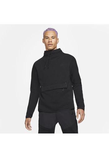 Maglia con collo a imbuto e manica lunga Nike Sportswear Tech Fleece - Uomo - Nero