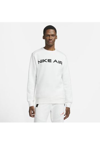 Maglia a girocollo in fleece Nike Air - Uomo - Bianco