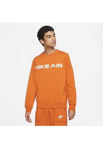 Maglia a girocollo in fleece Nike Air - Uomo - Arancione