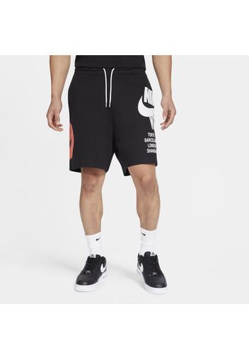 Shorts Nike Sportswear in French Terry - Uomo - Nero