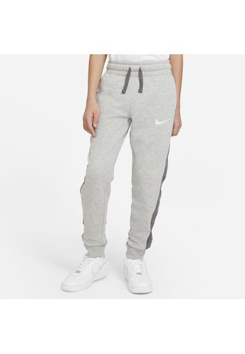 Pantaloni in fleece Nike Sportswear Swoosh - Ragazzo - Grigio