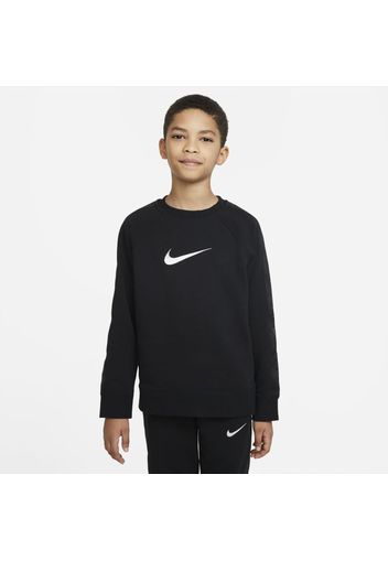 Maglia a girocollo Nike Sportswear Swoosh - Ragazzo - Nero