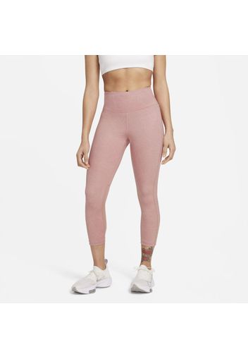 Leggings da running a lunghezza ridotta e vita media Nike Fast Run Division - Donna - Rosa