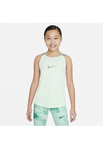 Canotta da training Nike Dri-FIT Elastika - Ragazza - Verde