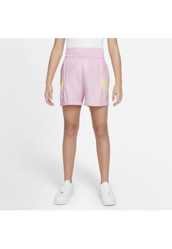 Shorts in tessuto Nike Sportswear Heritage - Ragazza - Rosa