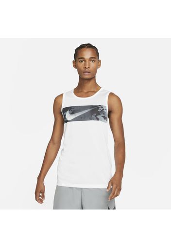 T-shirt da training camo con Swoosh Nike Legend - Uomo - Bianco