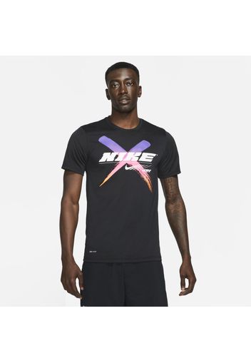 T-shirt da training con grafica Nike Dri-FIT - Uomo - Nero