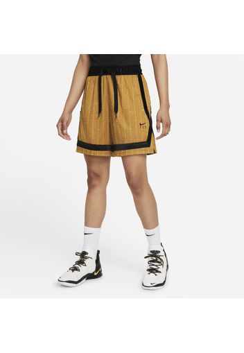 Shorts da basket Nike Dri-FIT Swoosh Fly Crossover - Donna - Marrone