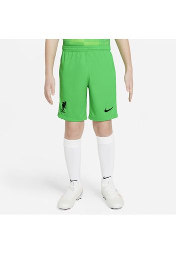 Shorts da calcio Liverpool FC 2021/22 Stadium Goalkeeper - Ragazzi - Verde