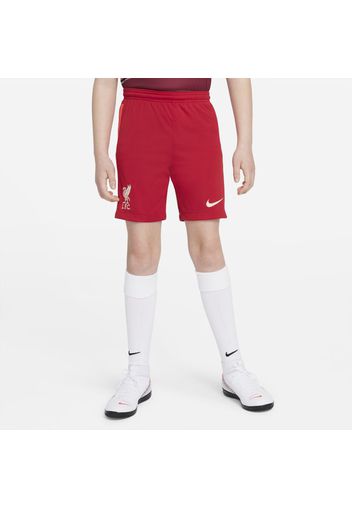 Shorts da calcio Liverpool FC 2021/22 Stadium per ragazzi - Home - Rosso