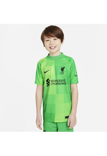 Maglia da calcio Liverpool FC 2021/22 Stadium Goalkeeper - Ragazzi - Verde