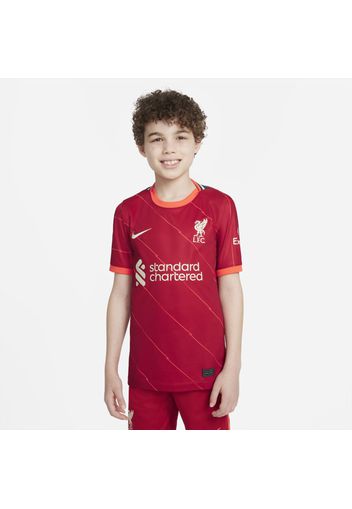 Maglia da calcio Liverpool FC 2021/22 Stadium per ragazzi - Home - Rosso