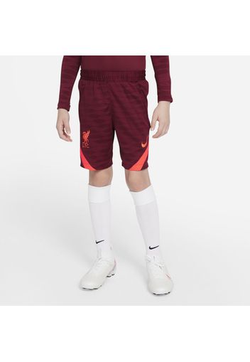 Shorts da calcio Liverpool FC Strike - Ragazzi - Rosso