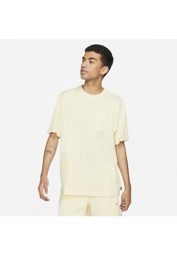 T-shirt con tasca Nike Sportswear Premium Essentials - Uomo - Bianco