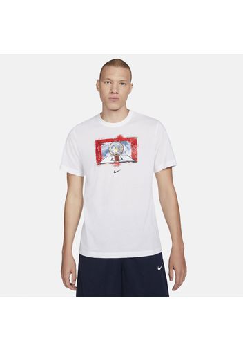 T-shirt da basket Nike Dri-FIT Photo - Uomo - Bianco