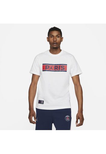 T-shirt Paris Saint-Germain Wordmark - Uomo - Bianco