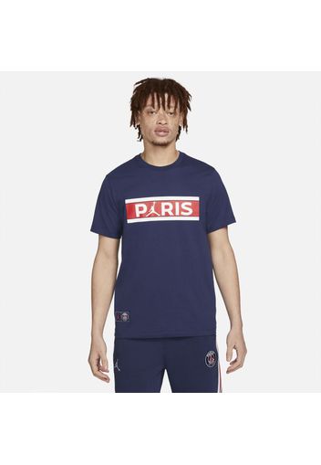 T-shirt Paris Saint-Germain Wordmark - Uomo - Blu