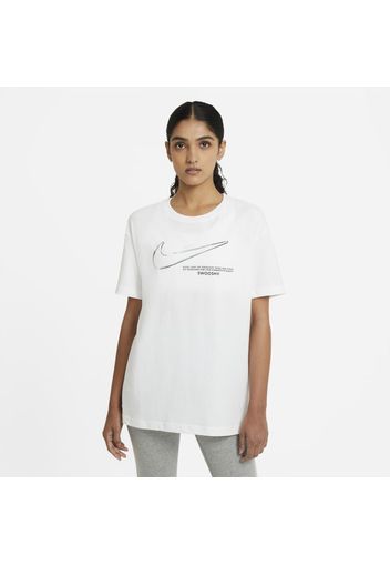 T-shirt Nike Sportswear Swoosh - Donna - Bianco