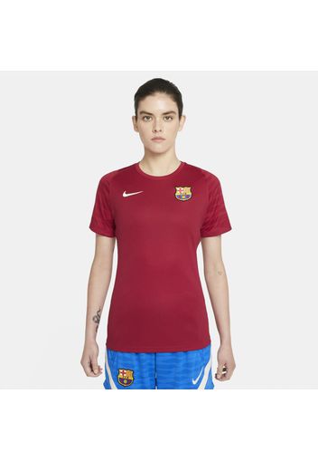 Maglia da calcio a manica corta Nike Dri-FIT FC Barcelona Strike - Donna - Rosso