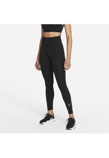 Leggings a 7/8 con grafica Nike One Icon Clash - Donna - Nero