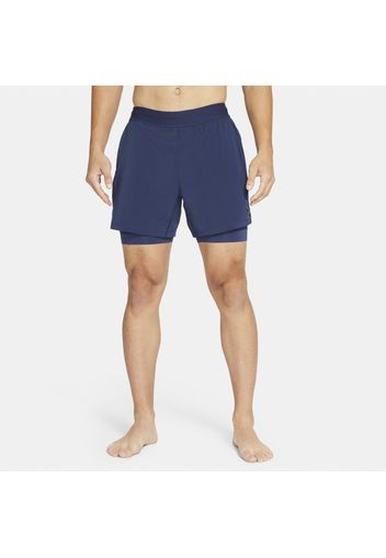 Shorts 2-in-1 Nike Yoga - Uomo - Blu