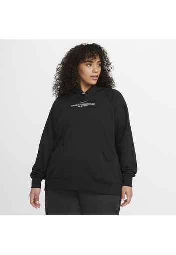 Nike Plus Size - Felpa con cappuccio Sportswear Swoosh - Donna - Nero