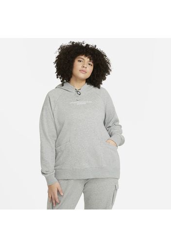 Nike Plus Size - Felpa con cappuccio Sportswear Swoosh - Donna - Grigio