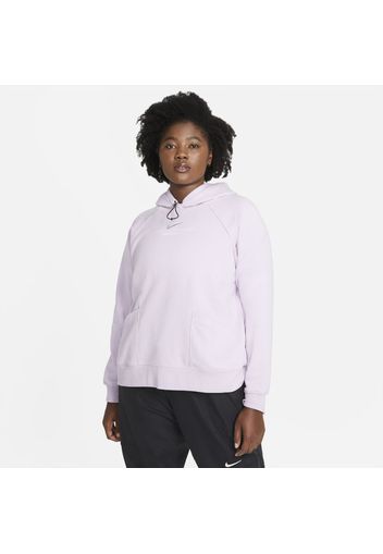 Nike Plus Size - Felpa con cappuccio Sportswear Swoosh - Donna - Viola