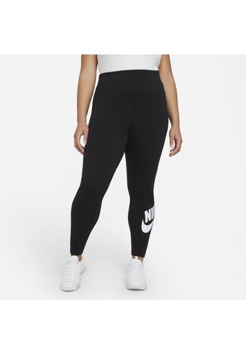 Nike Plus Size - Leggings a vita alta Sportswear Essential - Donna - Nero