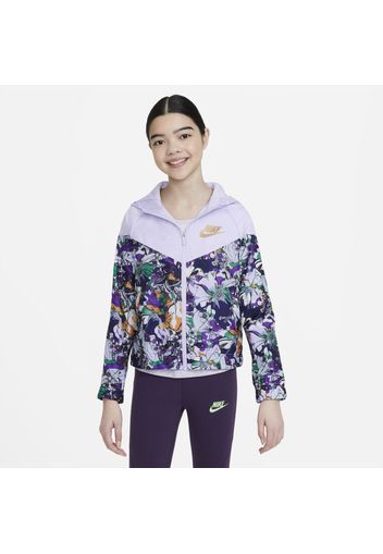 Giacca stampata Nike Sportswear Windrunner - Ragazza - Viola