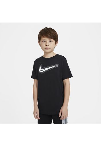 T-shirt con Swoosh Nike Sportswear - Ragazzi - Nero