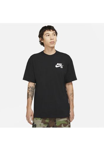 T-shirt da skateboard con logo Nike SB - Nero