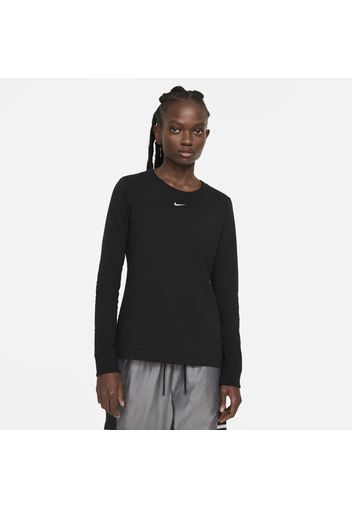 T-shirt a manica lunga Nike Sportswear - Donna - Nero