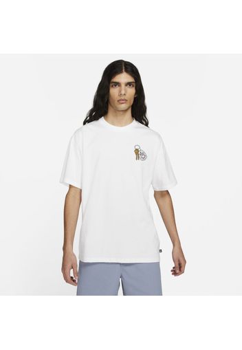 T-shirt da skateboard Nike SB - Bianco