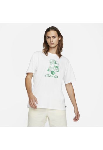 T-shirt da skateboard Nike SB - Bianco