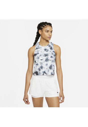 Canotta da tennis tie-dye NikeCourt - Donna - Bianco