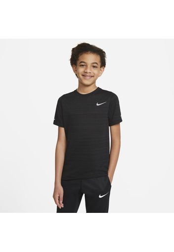 Maglia da training Nike Dri-FIT Miler - Ragazzo - Nero