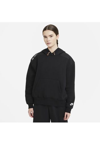 Felpa pullover in fleece con cappuccio Nike Sportswear - Donna - Nero